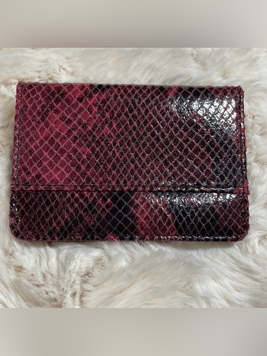 Nordstrom Handbags - Nordstrom Burgundy Python Snakeskin Wallet